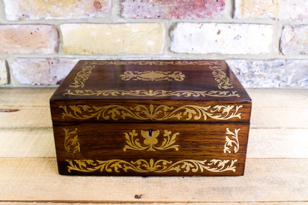 Rosewood Table box Regency c.1820