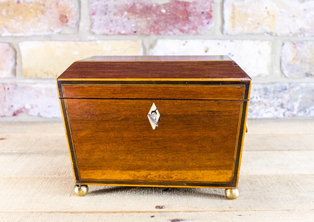 Partridge Wood Tea Caddy c.1850