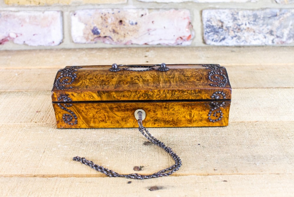 Amboyna Ladies box c.1850