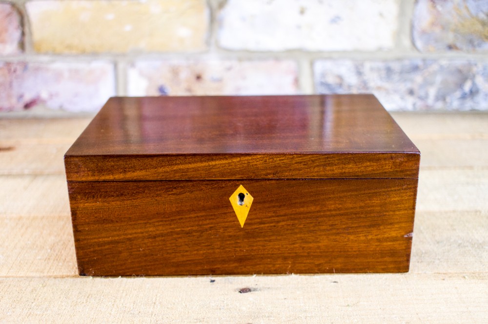 Flamed Mahogany Table box c.1820