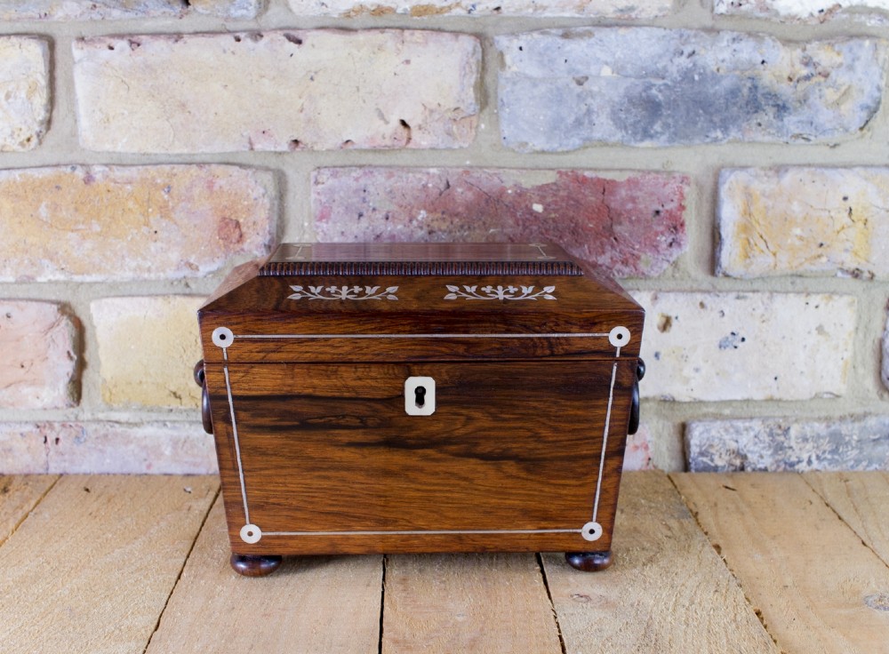 Twin Tea Caddy Mother of Pearl William IV 1830