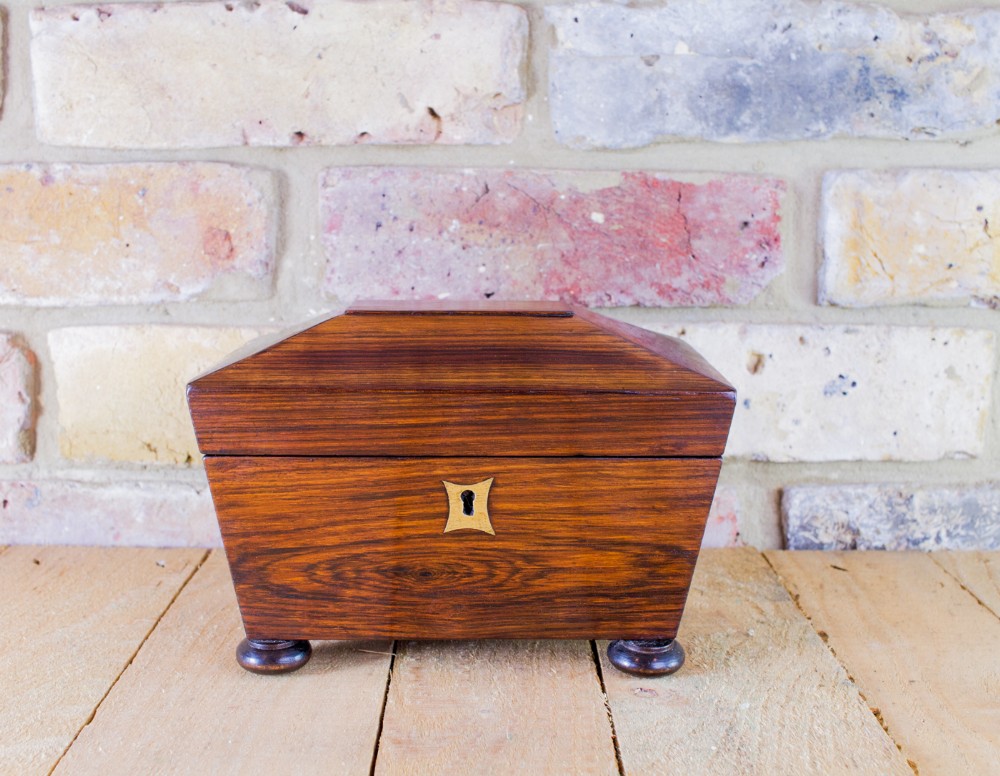 Rosewood Tea Caddy c.1840
