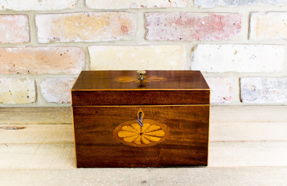 Georgian Mahogany Tea Caddy c.1800