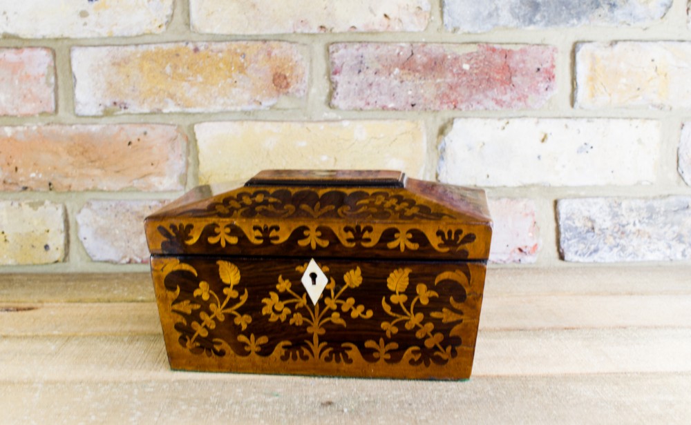 Birds Eye Maple Tea Caddy c.1840