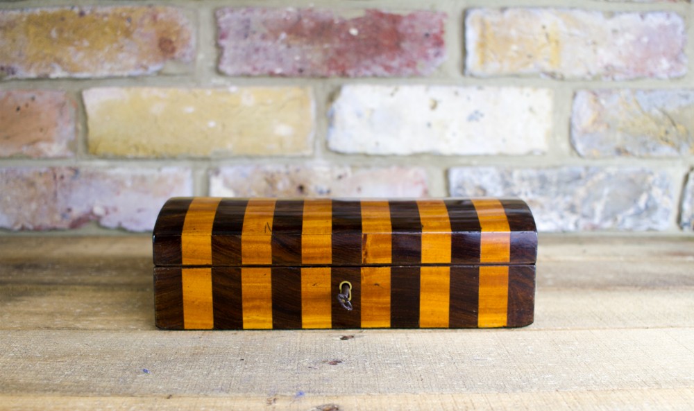 Rosewood and Satinwood Ladies Box c.1840