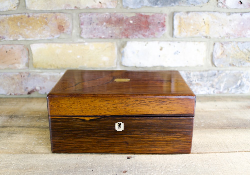 Fully Fitted Rosewood Vanity Box c.1840