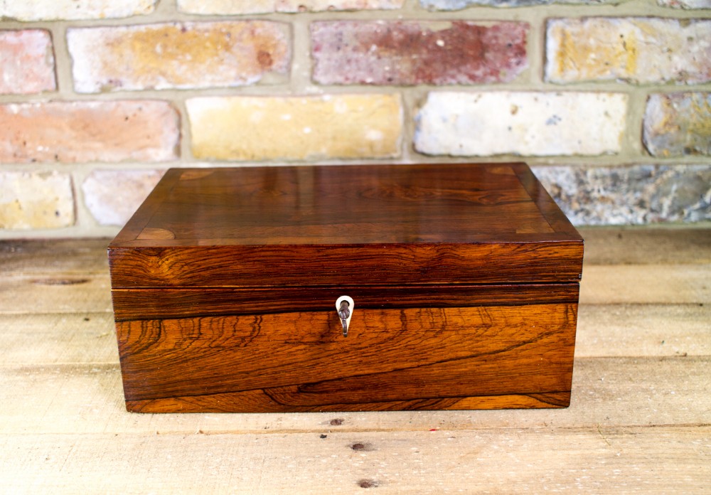 Victorian Rosewood Table Box c.1850