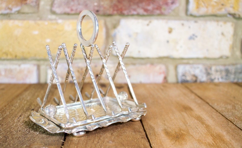 Golf Silver Plate Toast Rack c.1900 