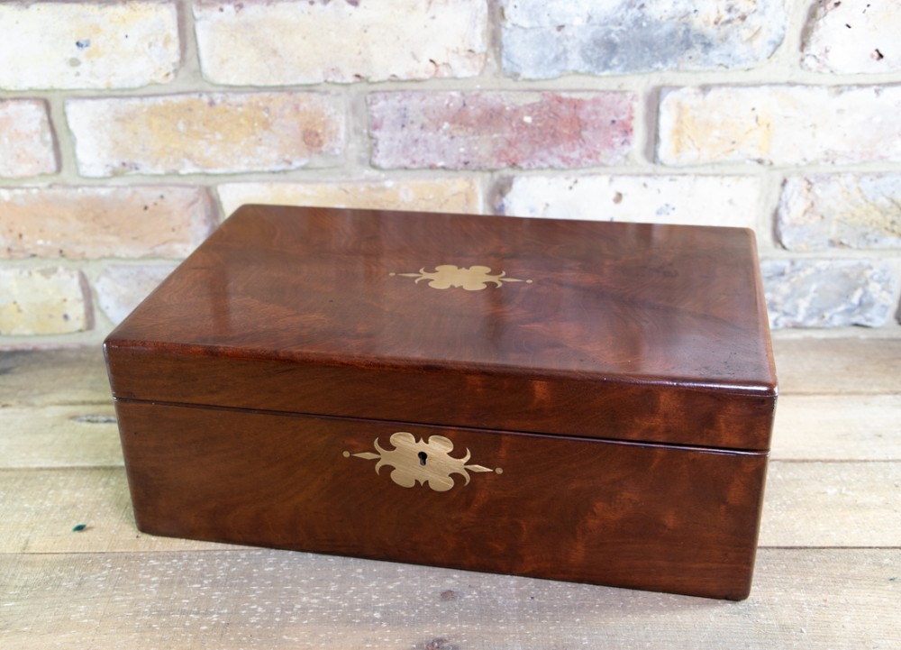 Solid Mahogany Writing Slope c.1810