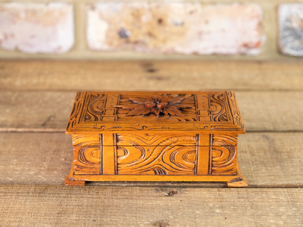 Carved Trinket Box 1930's