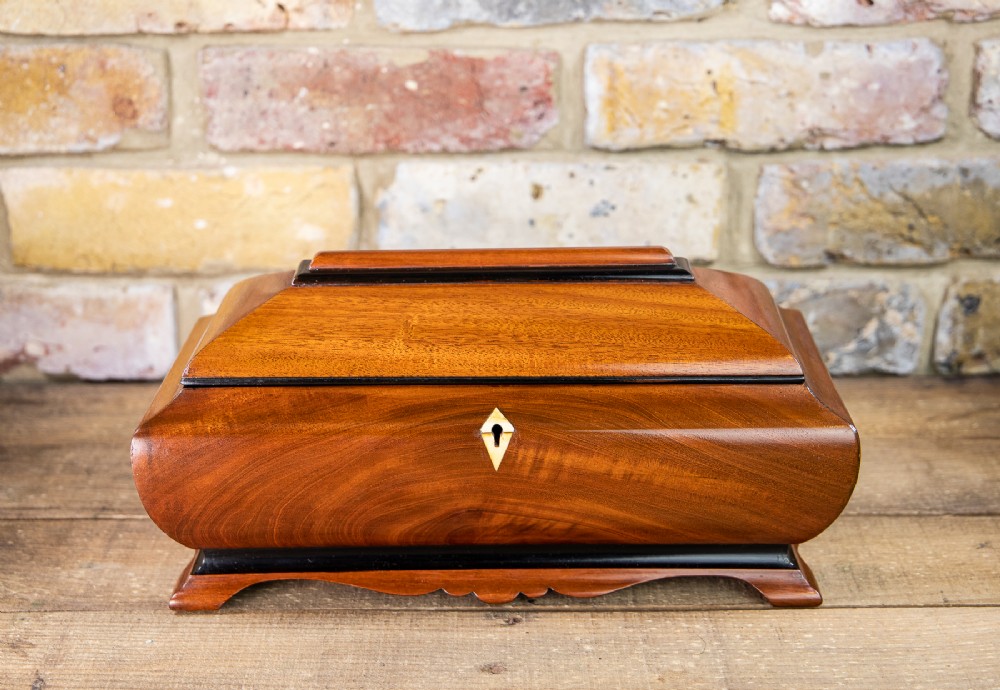 Fantastic Shaped Tea Caddy 1870