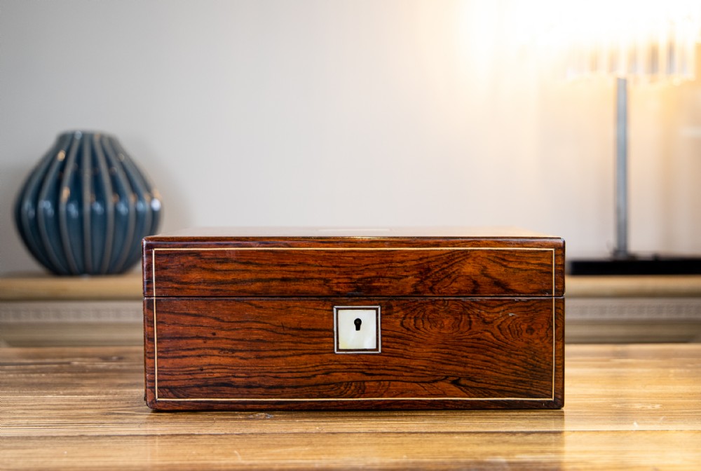 Rosewood Victorian Table Box 1870