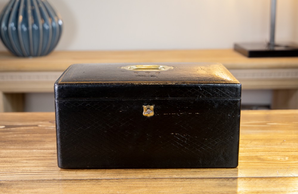 Large Leather Jewellery Box 1880