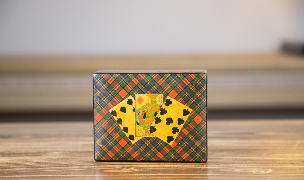 Collectors Tartan ware Card Box 1900