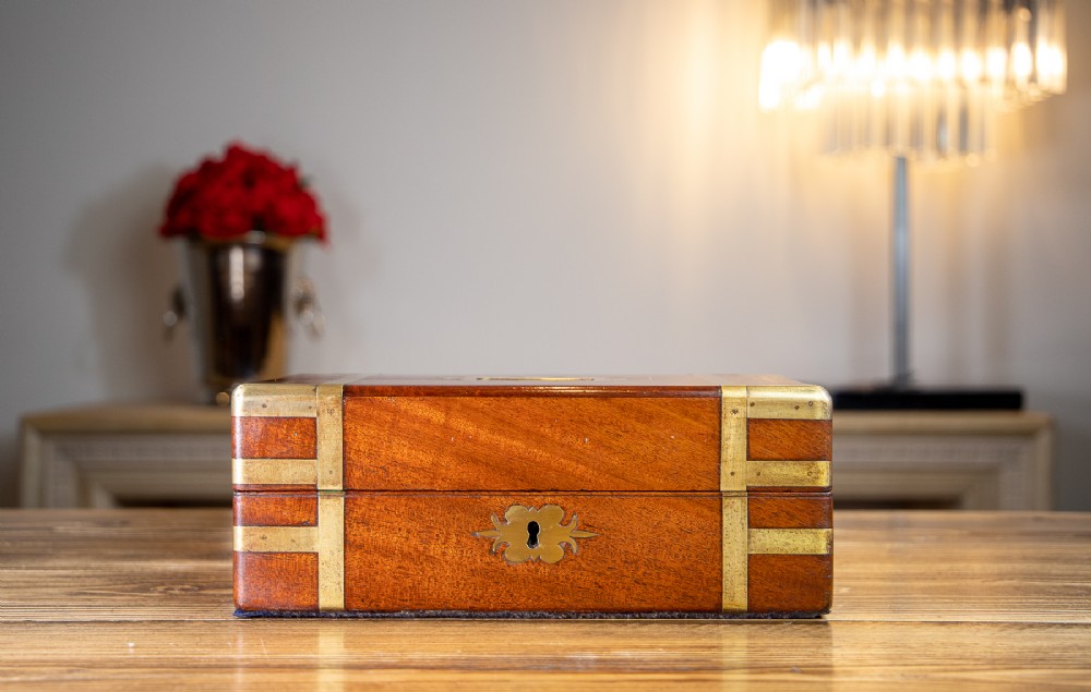 Solid Mahogany Campaign Box 1810