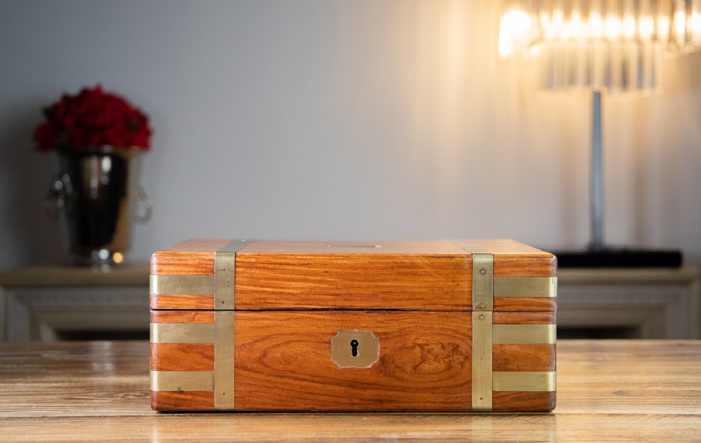 Kingwood Campaign Brass Bound Gent's Box