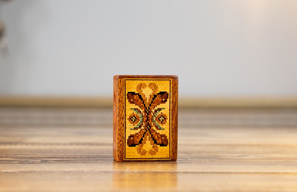 Tunbridge Ware Stamp Box 1910