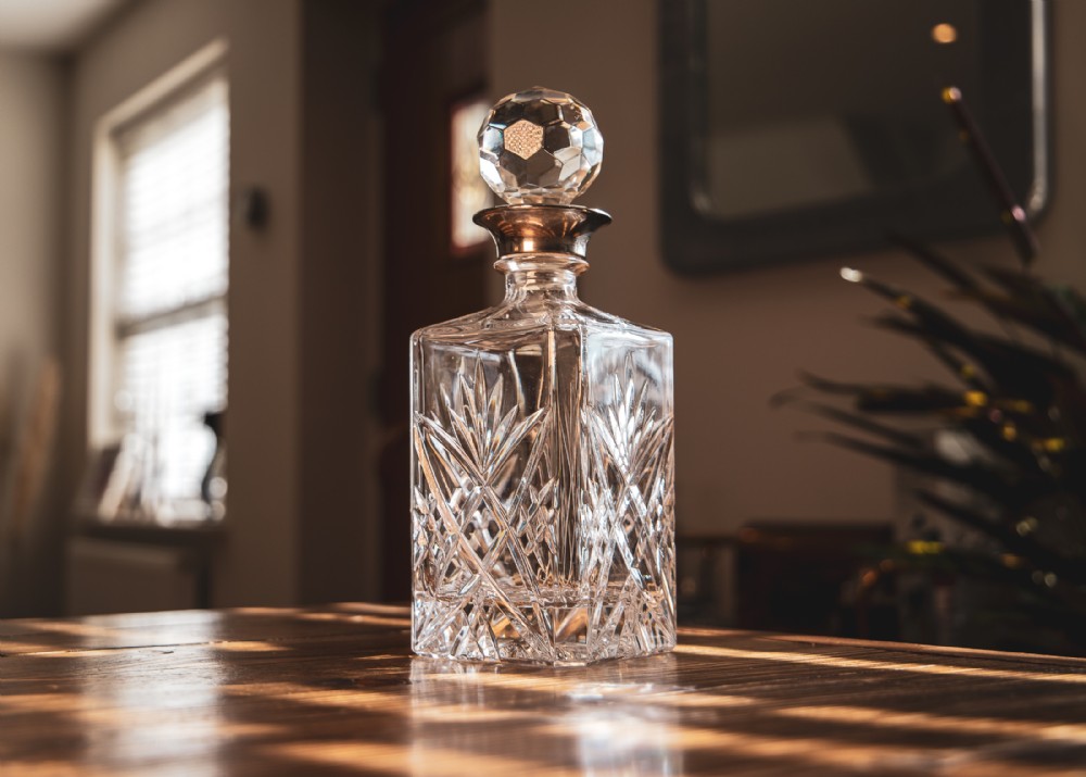 Victorian Crystal Cut Glass Decanter