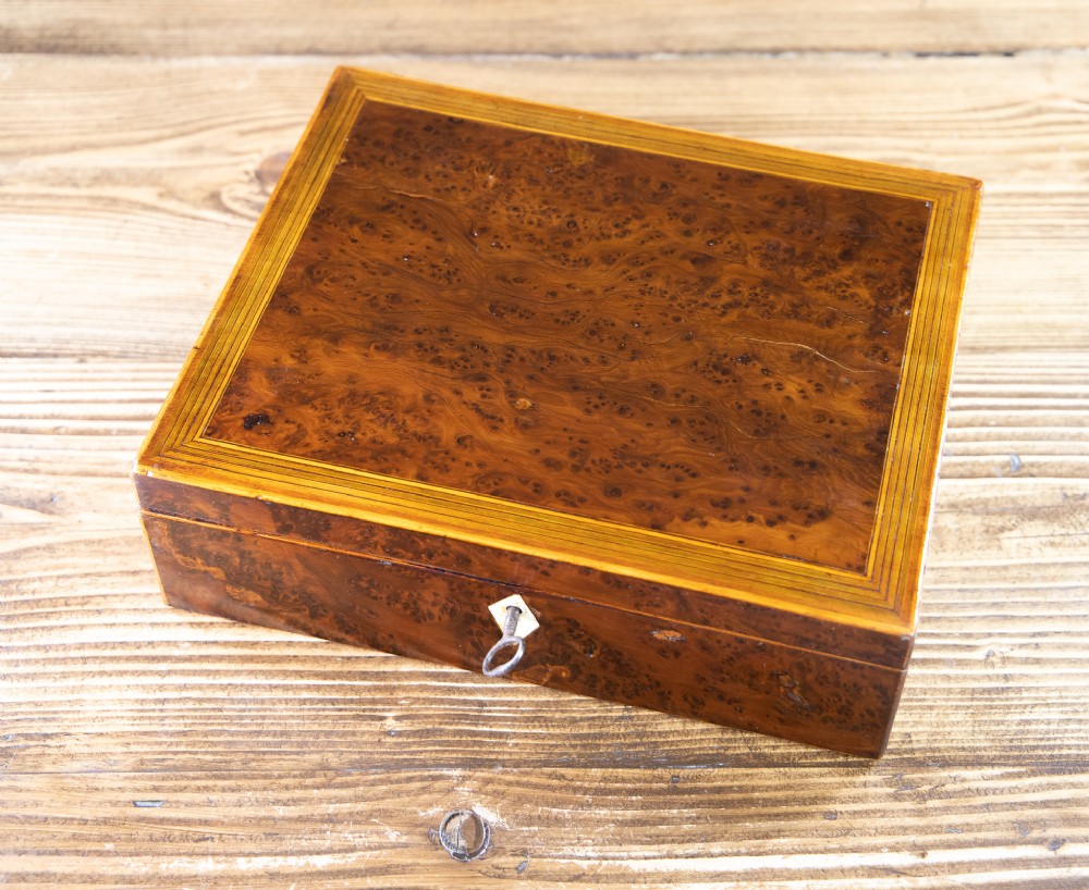 Burr Yew Georgian Box 1810