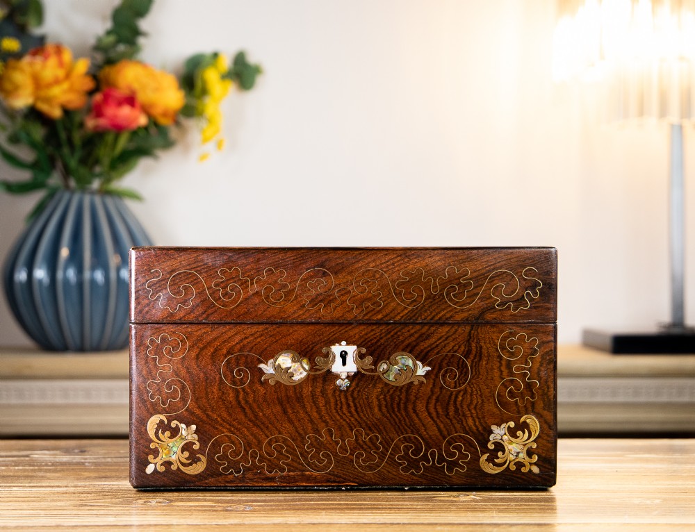 Stunning Fully Fitted Rosewood Vanity Box 1860