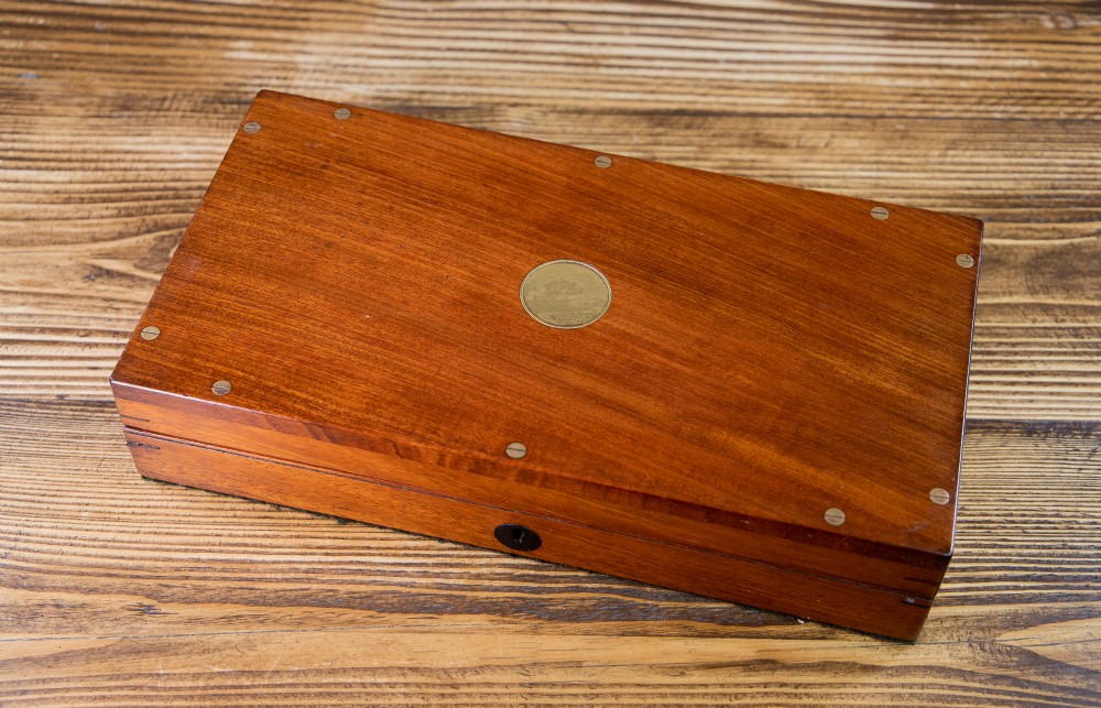 Solid Mahogany Pistol Box 1820