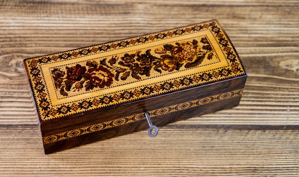 Stunning Tunbridge Ware Box 1880