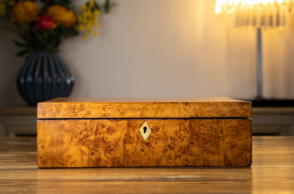 Birds Eye Maple Table Box c.1870
