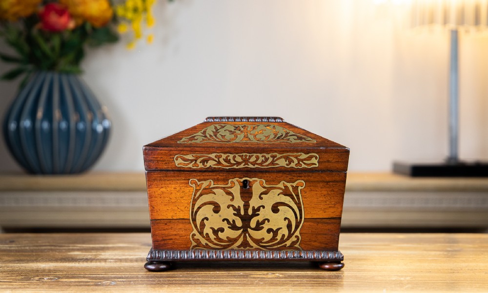 Rosewood William IV Tea Caddy