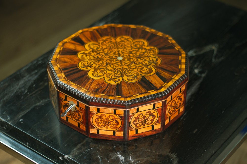 Remarkable Inlaid Jewellery Box 1890