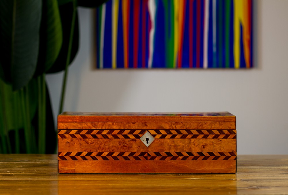 Decorative Inlaid Table Box c.1890