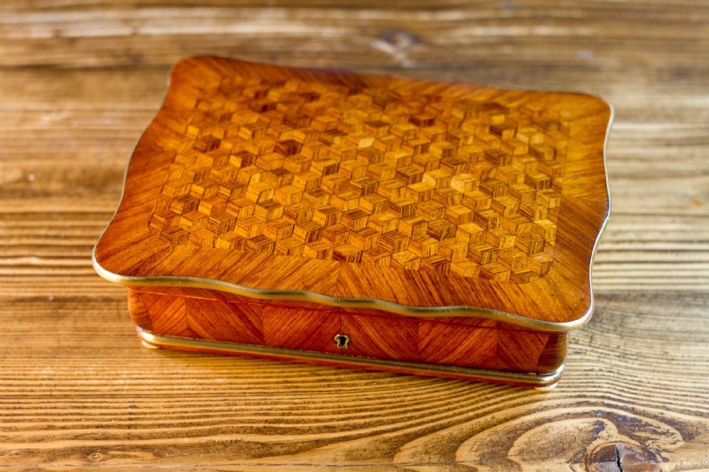 French Kingwood Jewellery Box 1860