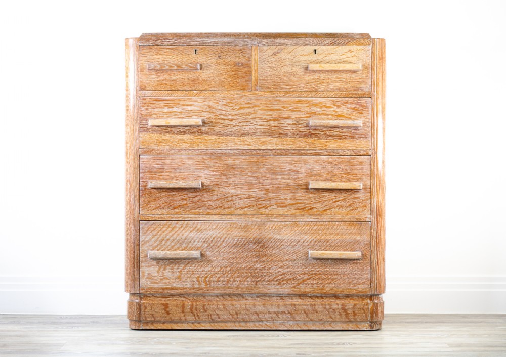 Heal’s Style Limed Oak Chest of Drawers C.1930