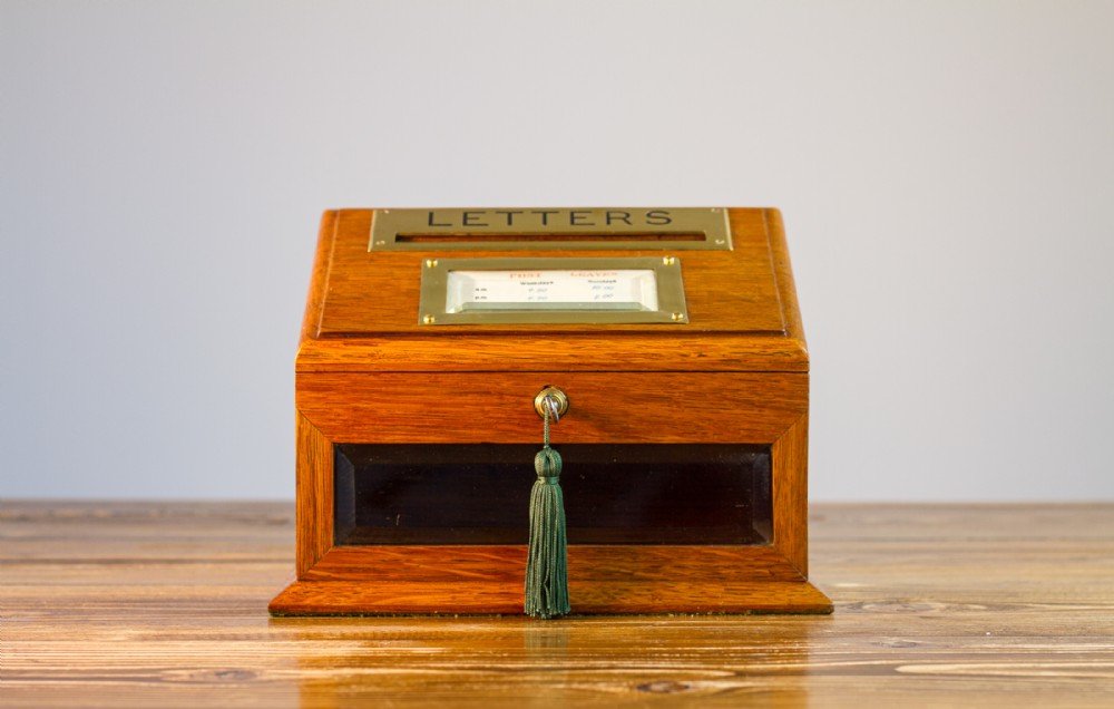 JC Vickery Edwardian Letter Box
