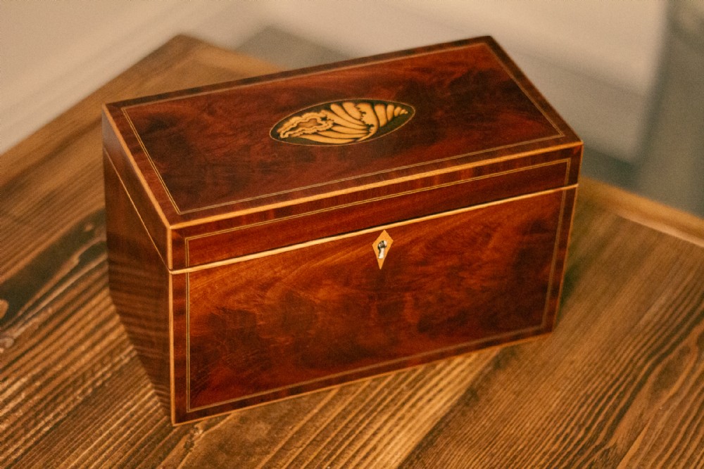 Flamed Mahogany Jewellery Box 1800
