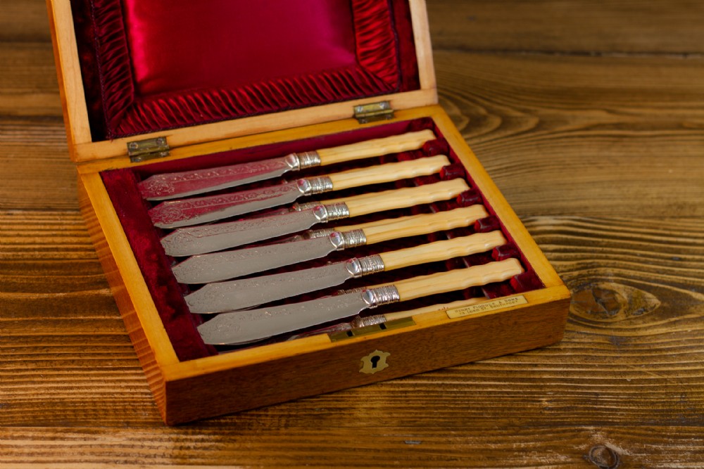 Henry Pidduck & Sons Fish cutlery Set 1900 
