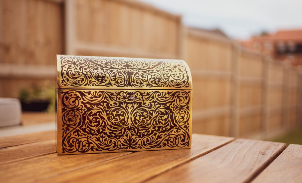 Superb Halstaff & Hannaford Boulle Jewellery Box