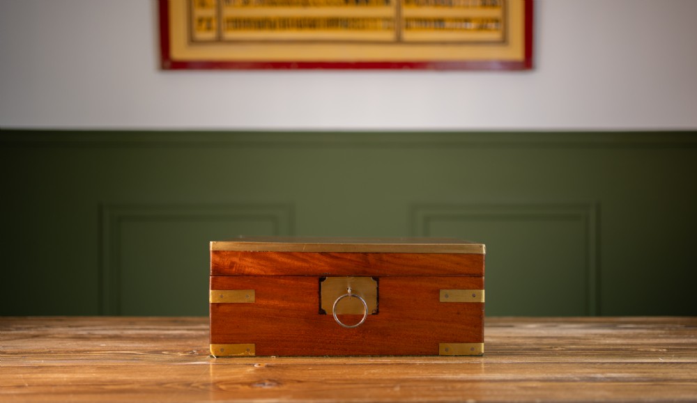Campaign Mahogany Jewellery Box c.1820