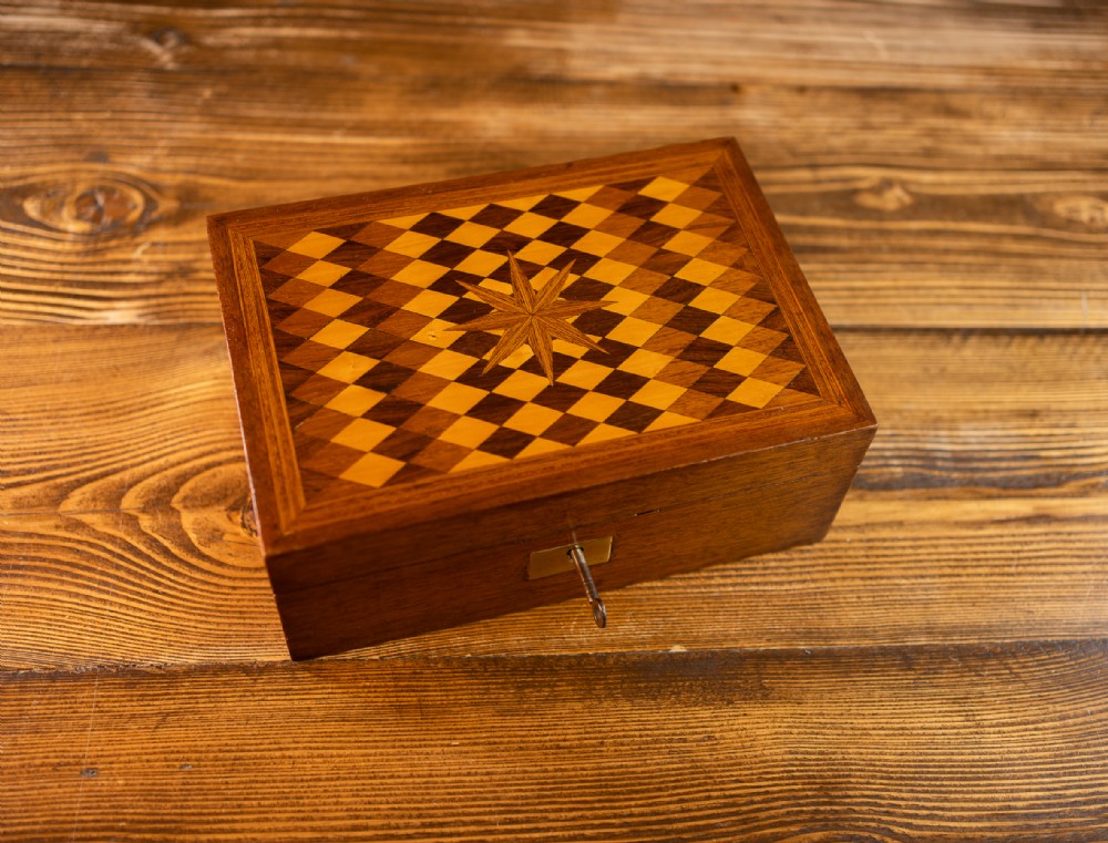 Inlaid Mahogany Table Box