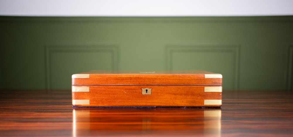 Large Flame Mahogany Box