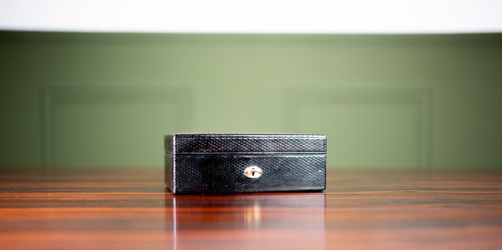 Small Leather Jewellery Box c.1920