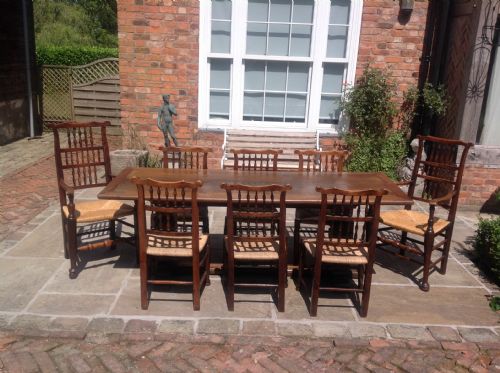8 Eared Spindle Back Chairs