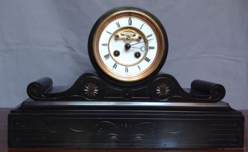 19th Century French Slate 8 Day Clock