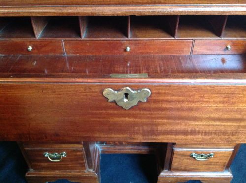 18TH CENTURY MAHOGANY SECRETAIRE KNEEHOLE DESK - ADDITIONAL PHOTO 11