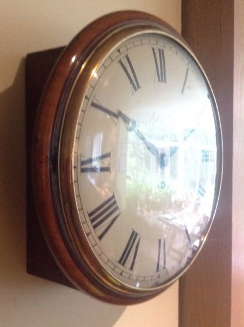 19th Century Mahogany 8 Day Wall Clock