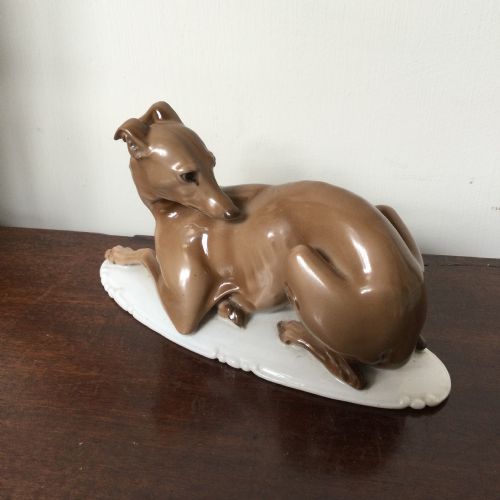 PORCELAIN ROSENTHAL GREYHOUND DOG - ADDITIONAL PHOTO 1