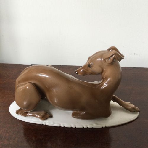 PORCELAIN ROSENTHAL GREYHOUND DOG - ADDITIONAL PHOTO 2