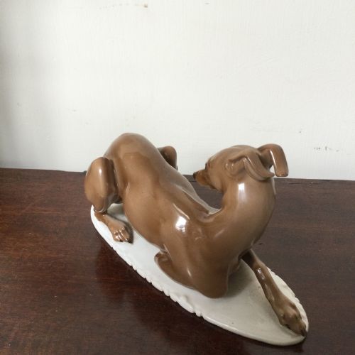 PORCELAIN ROSENTHAL GREYHOUND DOG - ADDITIONAL PHOTO 4