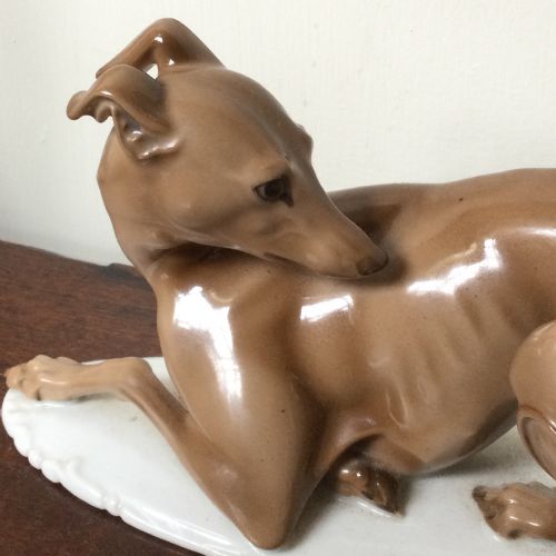 PORCELAIN ROSENTHAL GREYHOUND DOG - ADDITIONAL PHOTO 5