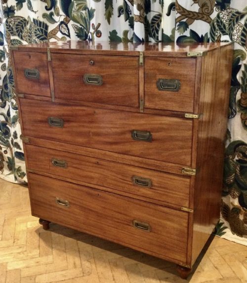 CAMPAIGN MILITARY CHEST OF DRAWERS - ADDITIONAL PHOTO 5
