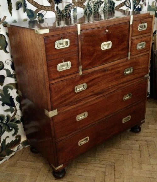MILITARY CAMPAIGN CHEST OF DRAWERS - ADDITIONAL PHOTO 1